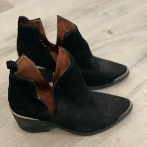 Jeffrey Campbell Black Suede Boots